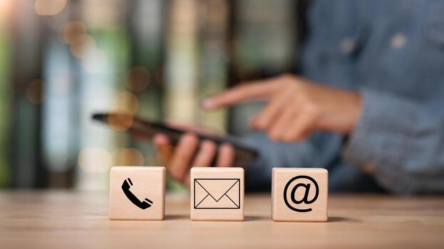 communication-concept-with-email-message-box-and-contacts-icons-e-mail-marketing-customer-support-counseling-and-support-hotline-connection-with-modern-network-technology-contact-us-free-photo