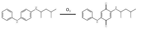Figure 1: 6PPD ozone-oxidation to 6PPD-Q