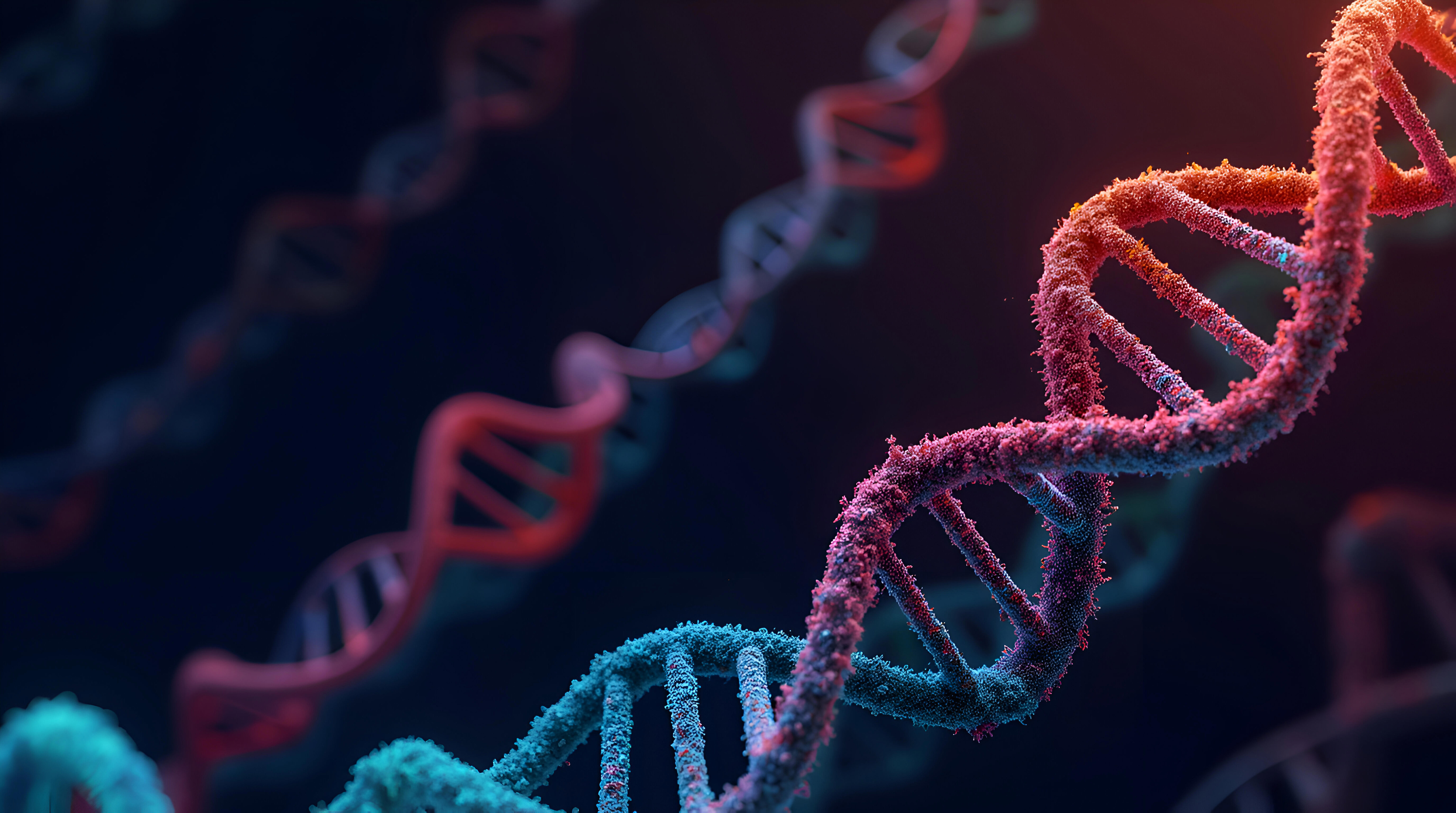 an-dna-helix-enlarged-model-in-bright-colors-and-spots-multi-color-dna-structure-on-black-backdrop_8256-x-4608-px