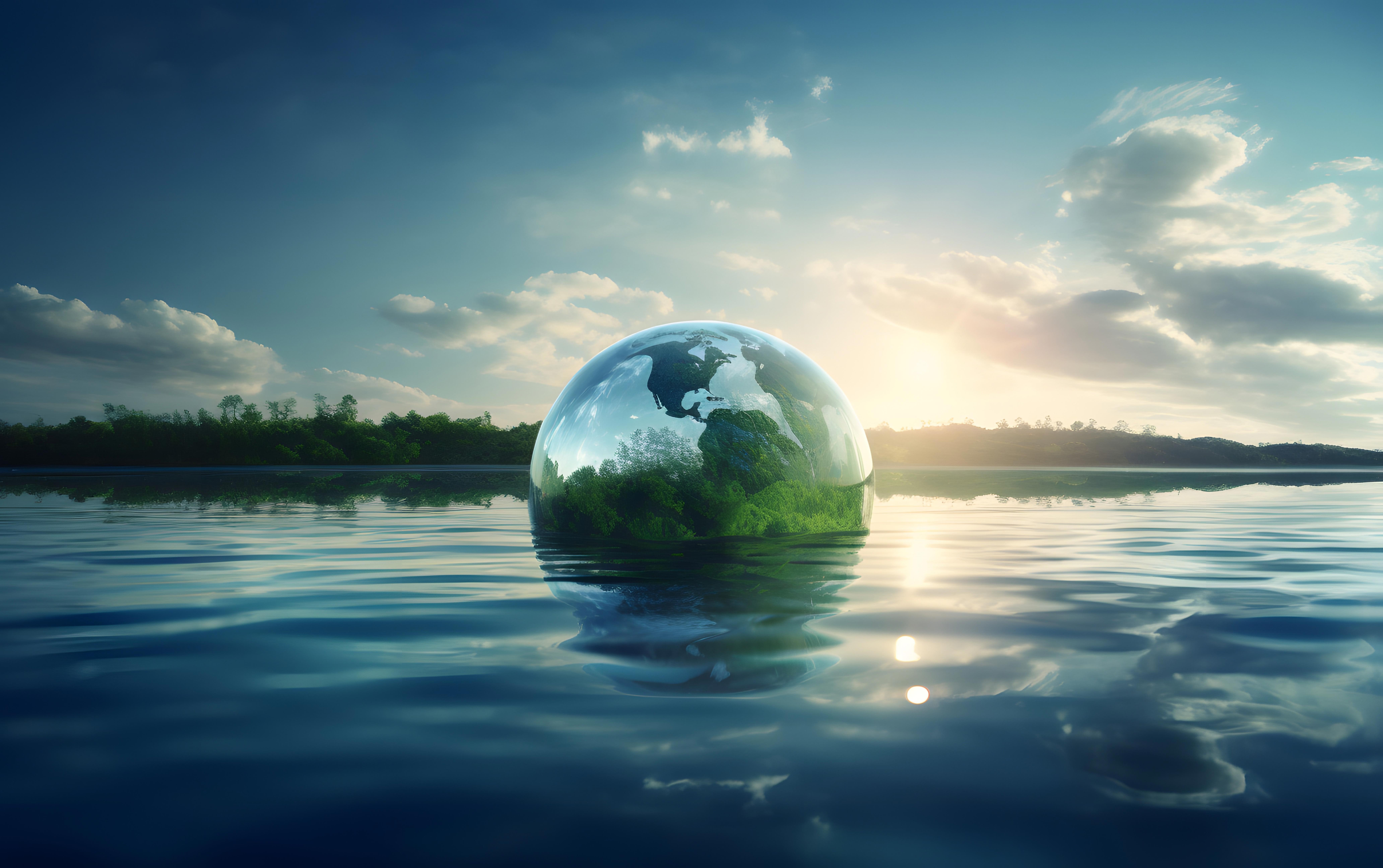 ecology-concept-earth-planet-floating-on-water-surface-3d-rendering_-8256-x-5184-px