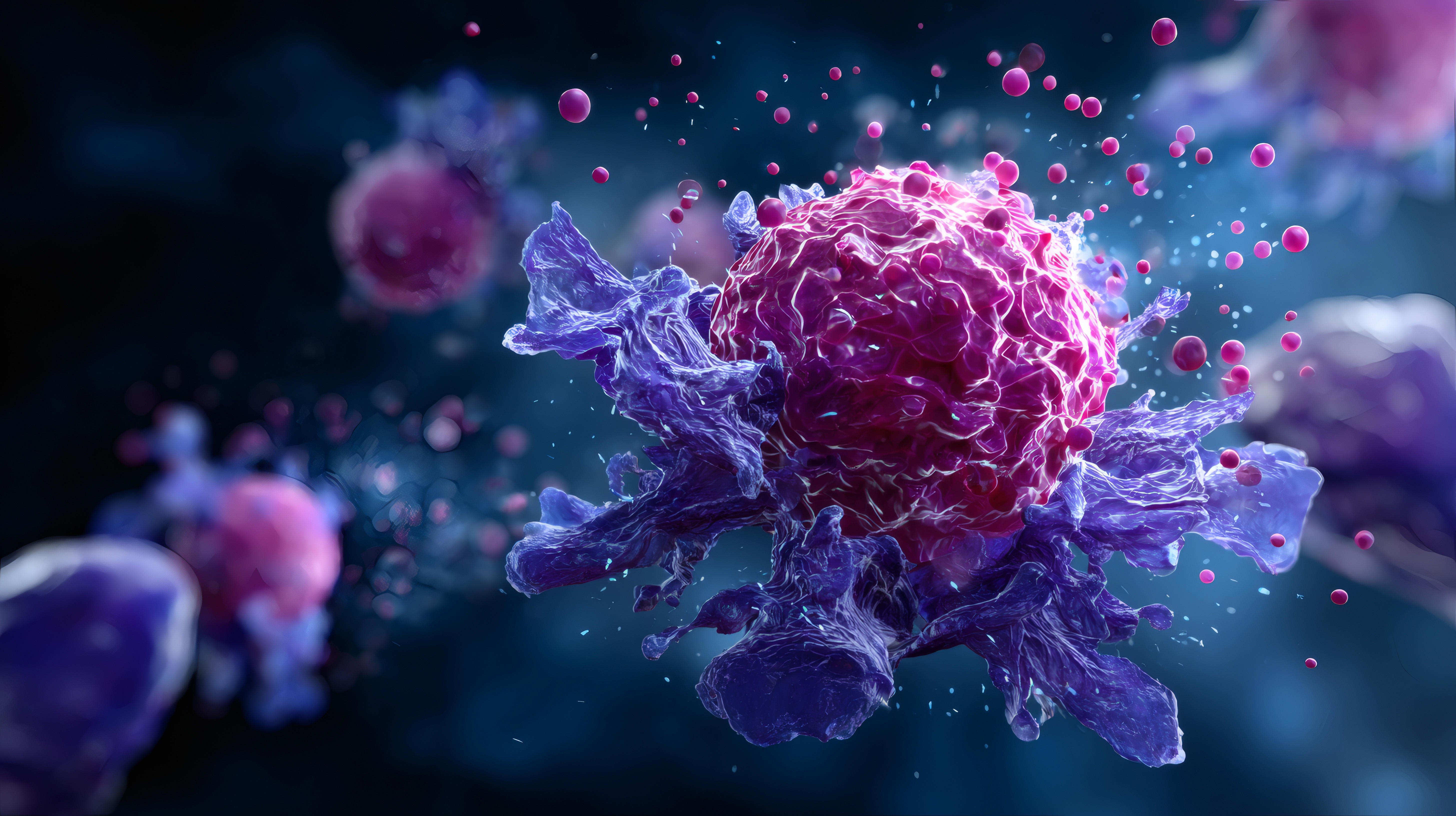 a-detailed-3d-illustration-showing-a-t-cell-interacting-with-a-cancer-cell_adobestock_1551587610